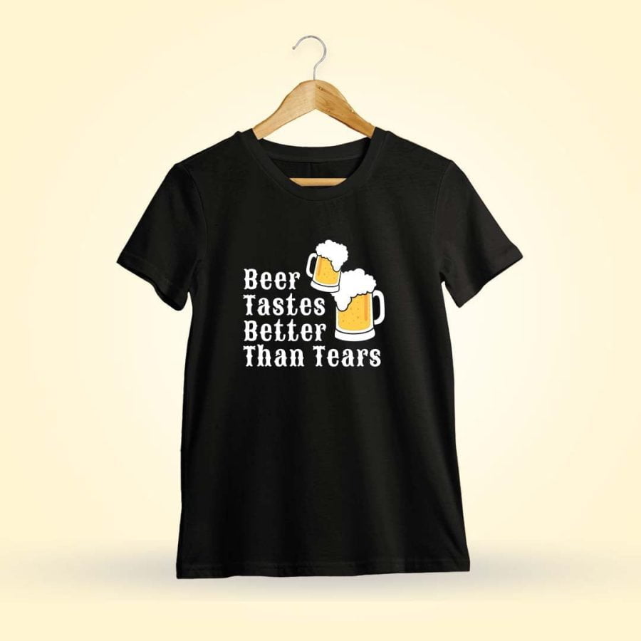 Beer Tastes Better Cheers Black T-Shirt