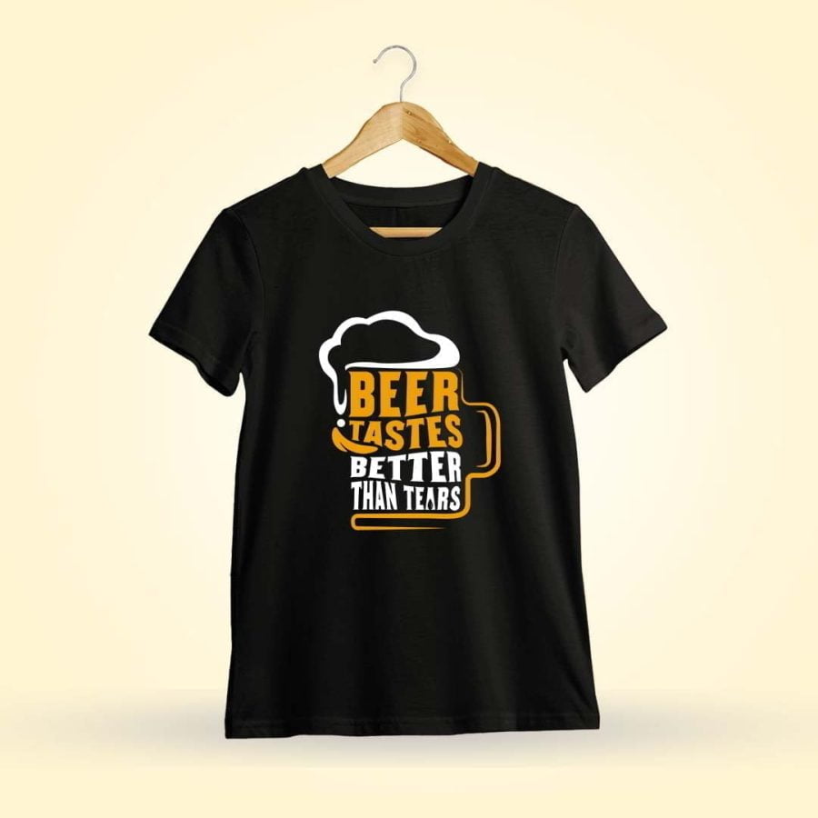 Beer Tastes Better Black T-Shirt