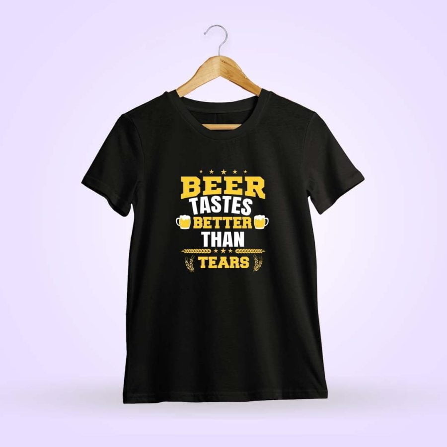 Beer Tastes Better Black T-Shirt