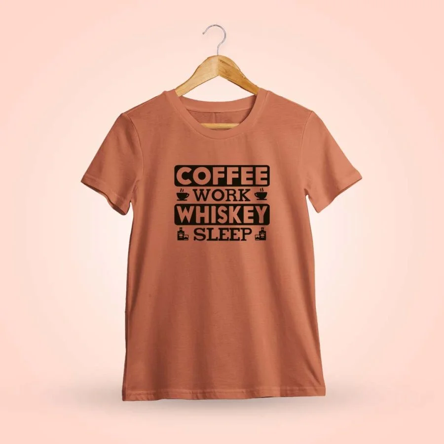 Coffee and Whiskey Saffron Whiskey Quotes T-Shirt