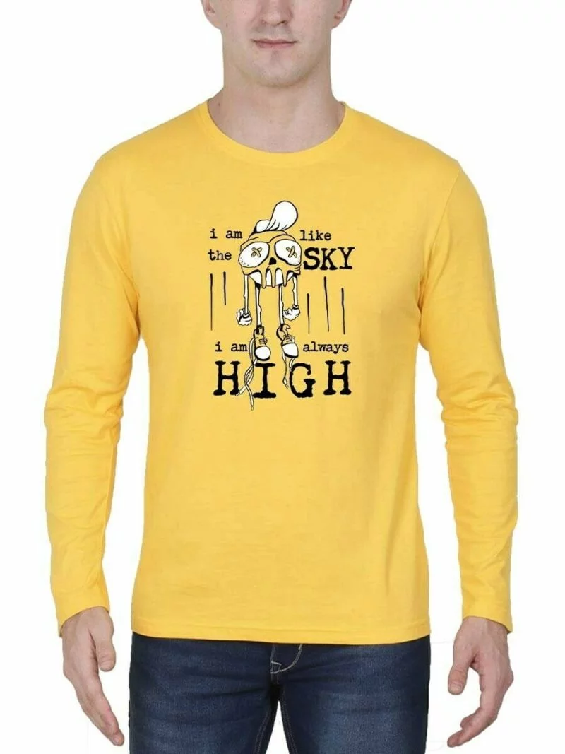 I Like The Sky I Am Always High Yellow T-Shirt