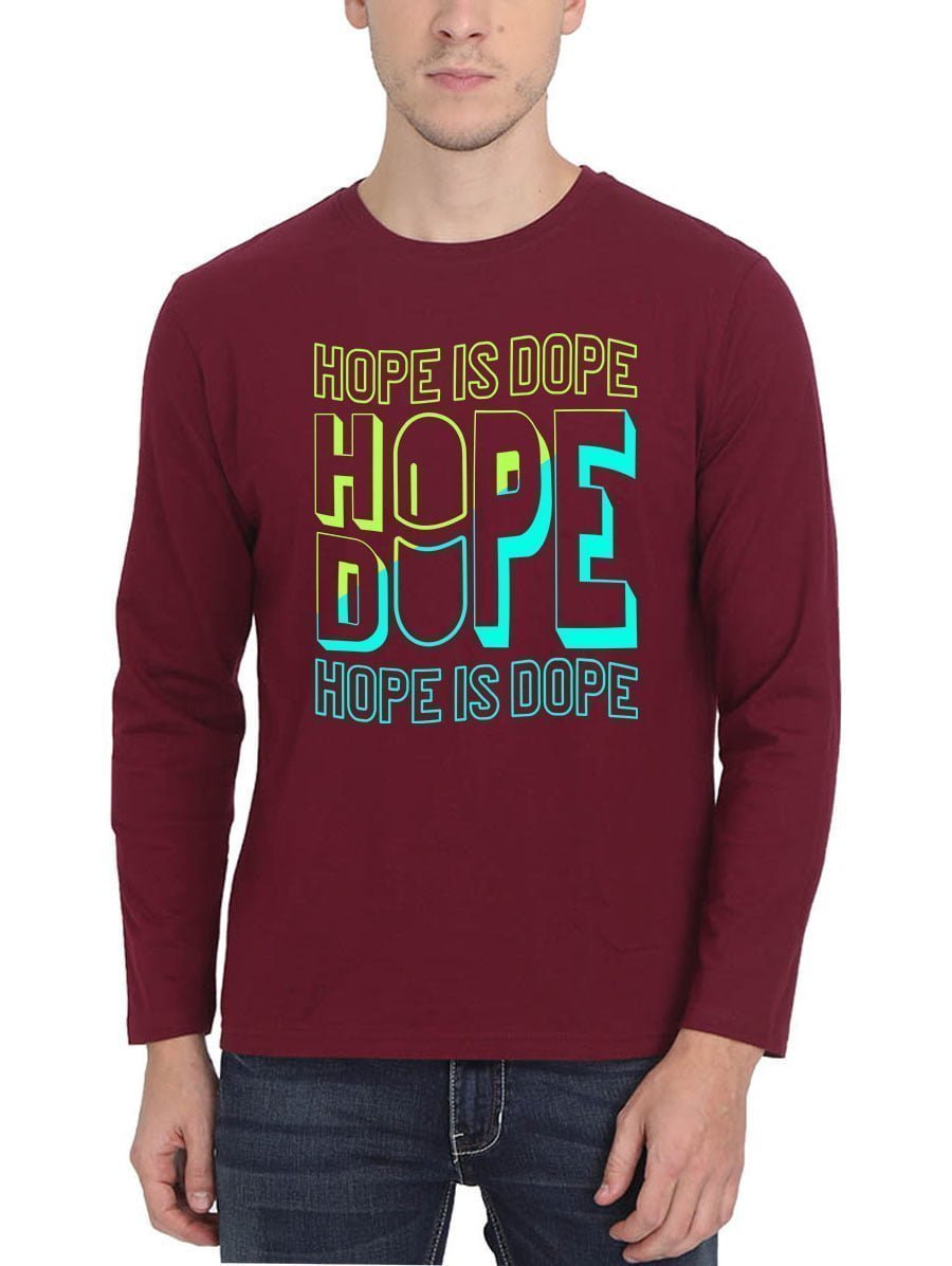 Hope Is Dope Pill Maroon T-Shirt
