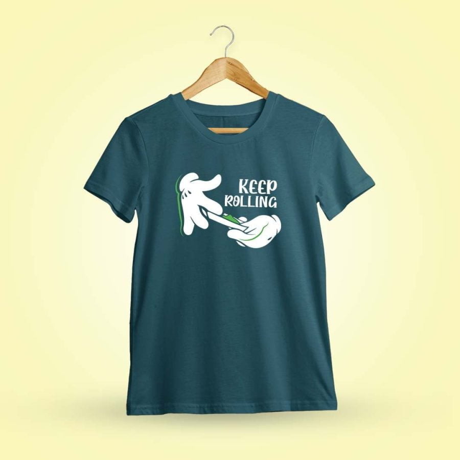 Keep Rolling Petrol Stoner T-Shirt