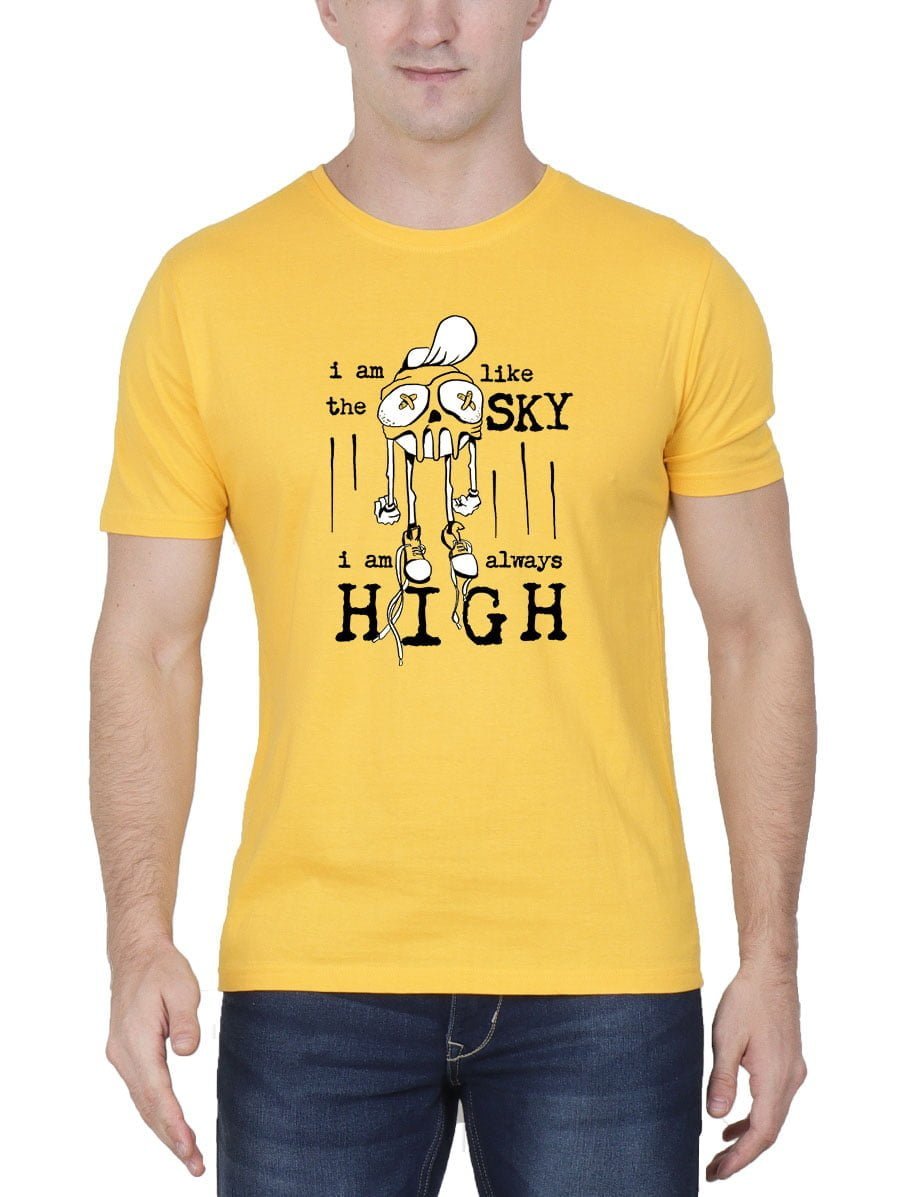 I Like The Sky I Am Always High Yellow T-Shirt