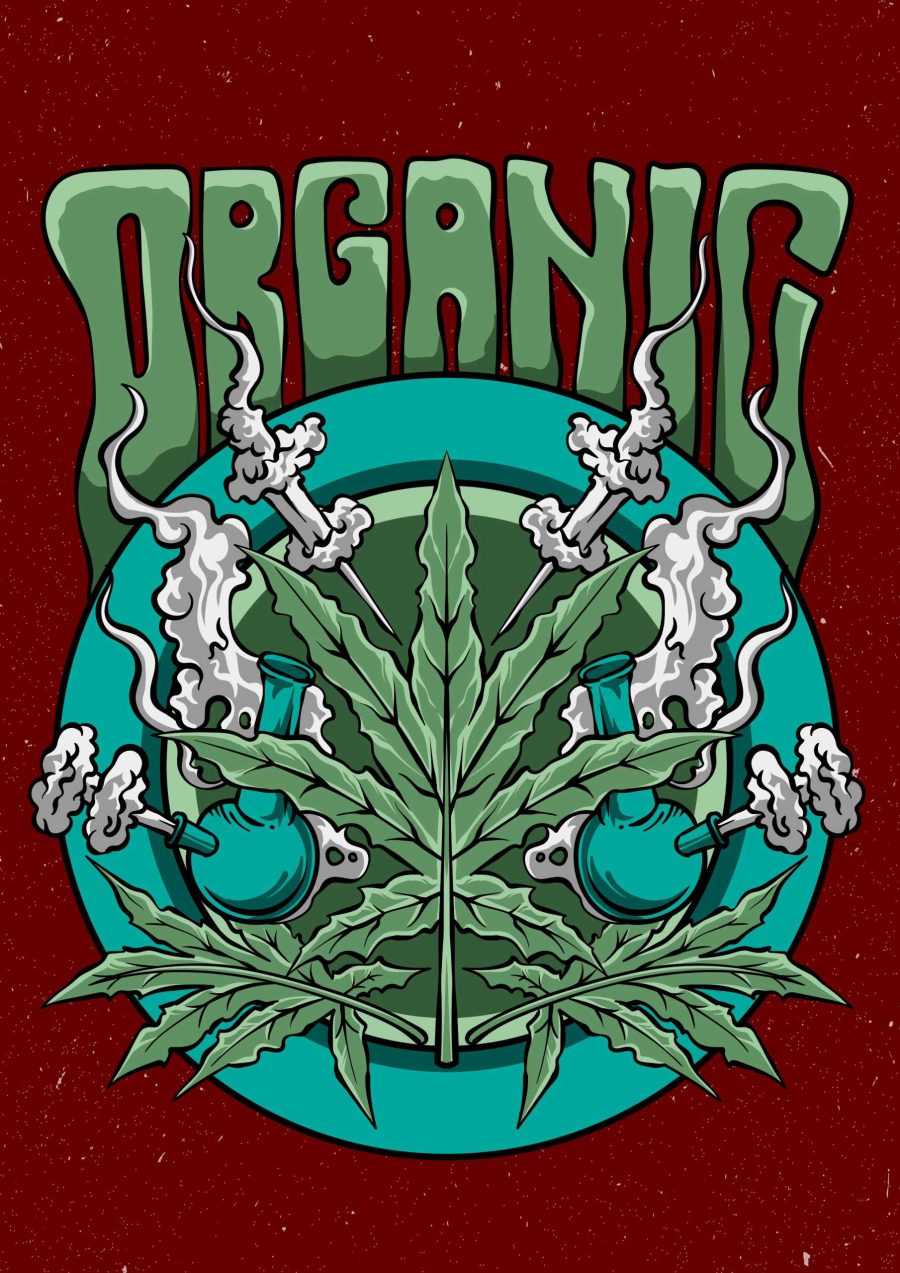 Don't Panic It's Organic A4 Stoner Poster