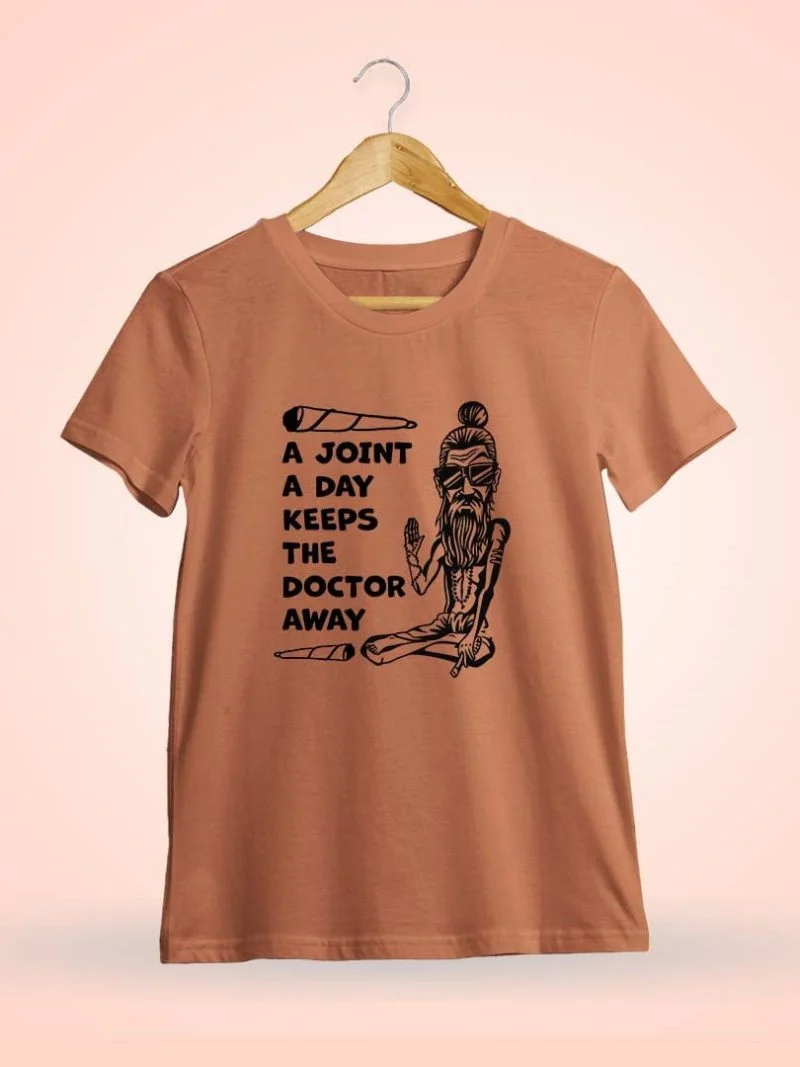 A Joint A Day Keeps The Doctor Away Saffron T-Shirt