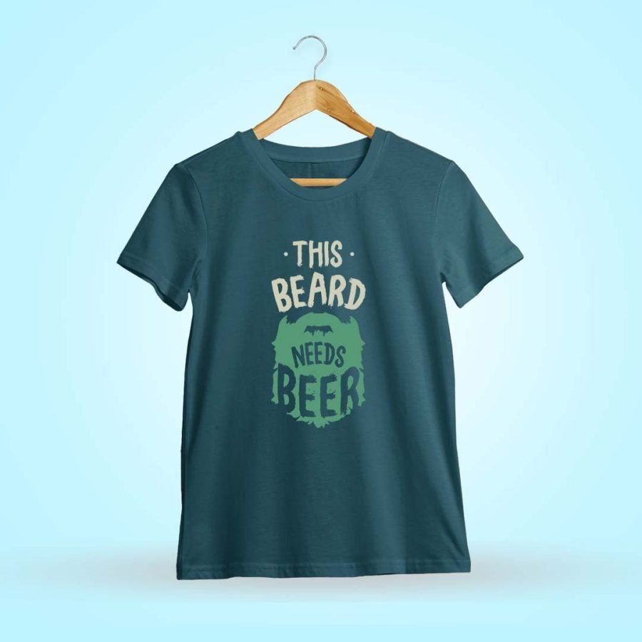 This Beard Needs Stoner Petrol Half Sleeve T-Shirt