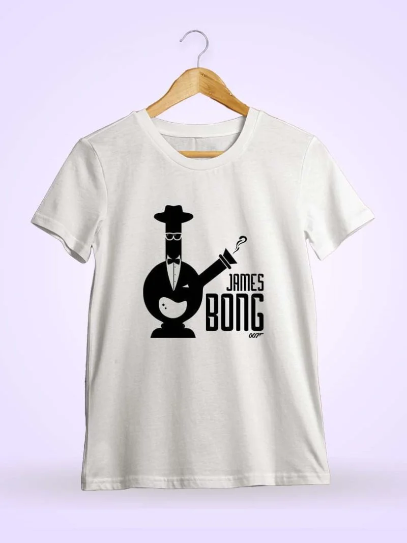 James Bong 007 White T-Shirt