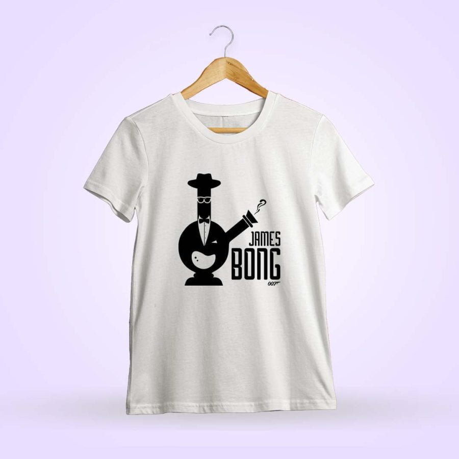 James Bong 007 White T-Shirt