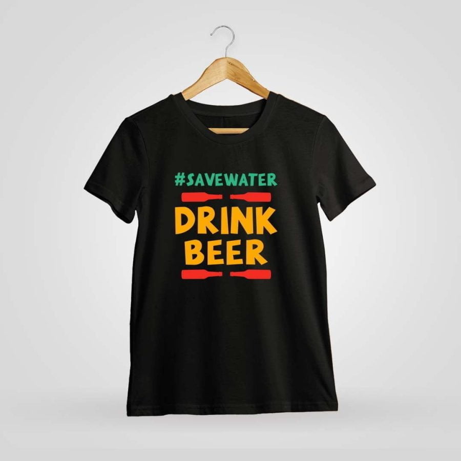Save Water Drink Beer Black T-Shirt