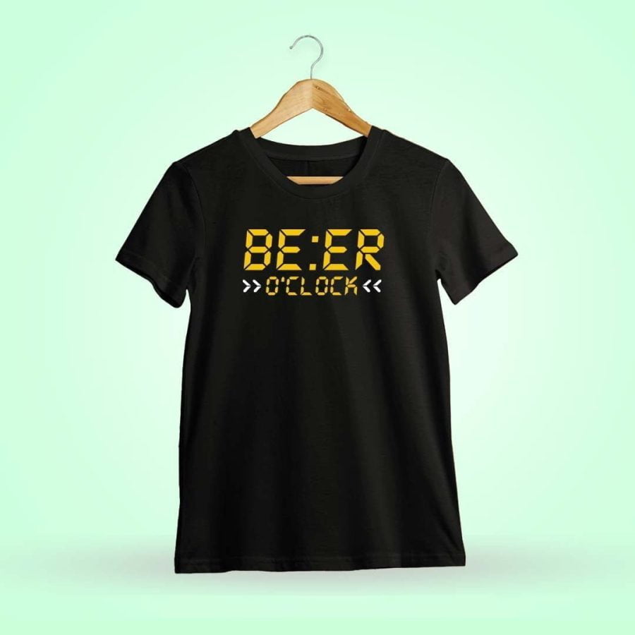 Beer O'Clock Black T-Shirt