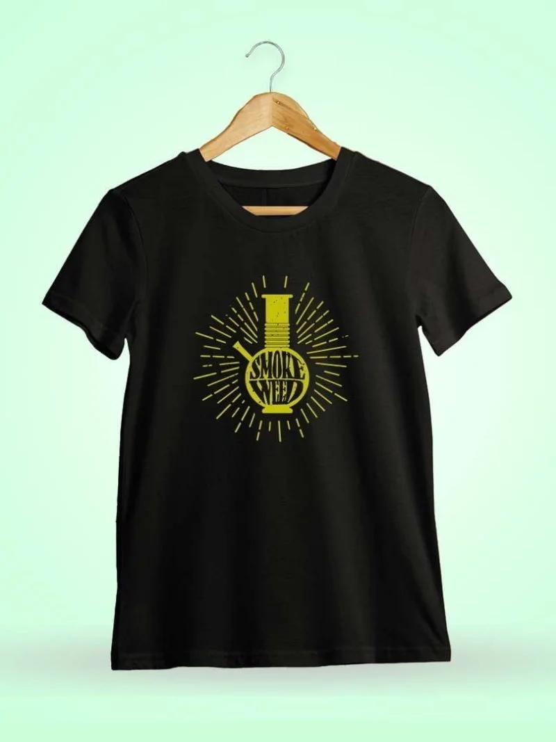 Glass Bong Halo Black Stoner T-Shirt