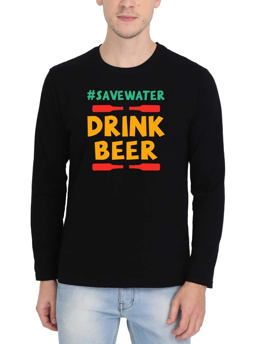 Save Water Drink Beer Black T-Shirt