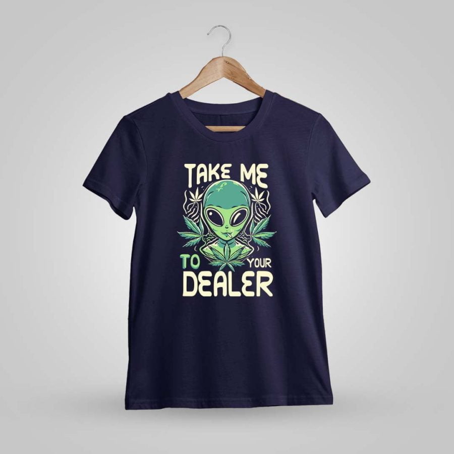 Take Me To Your Dealer Navy Blue T-Shirt
