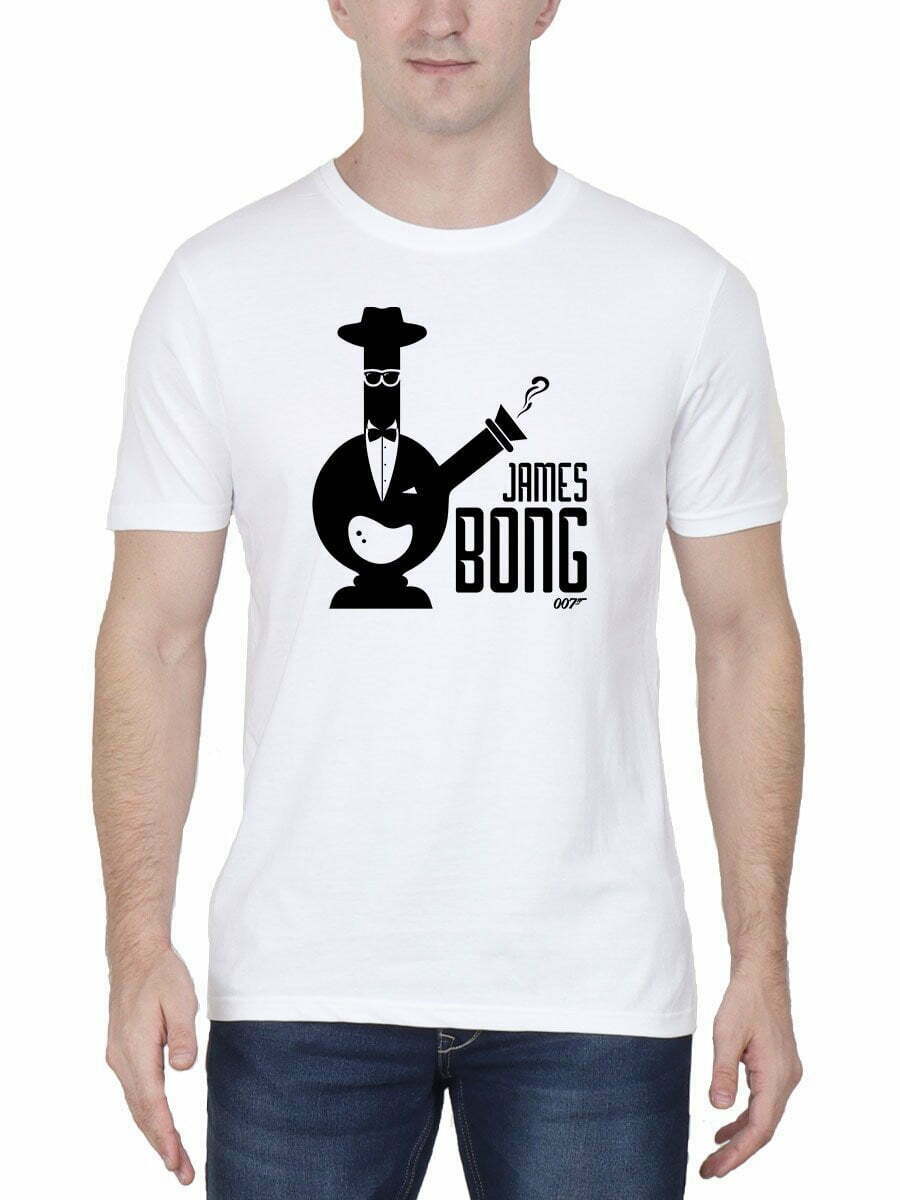 James Bong 007 White T-Shirt