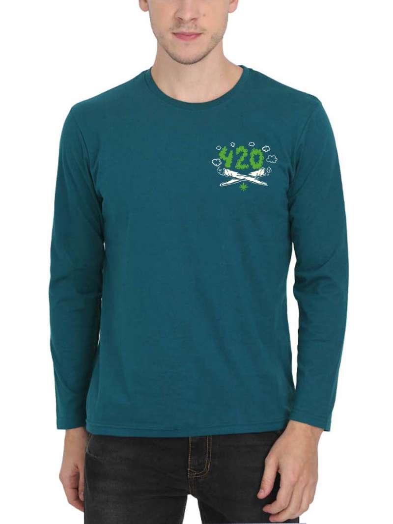 420 Men Full Sleeve T-Shirt