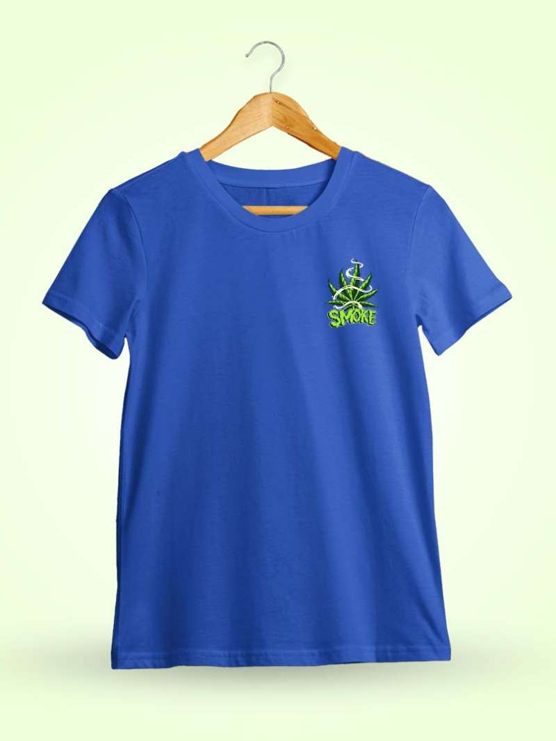 Royal Blue Weed T-Shirt