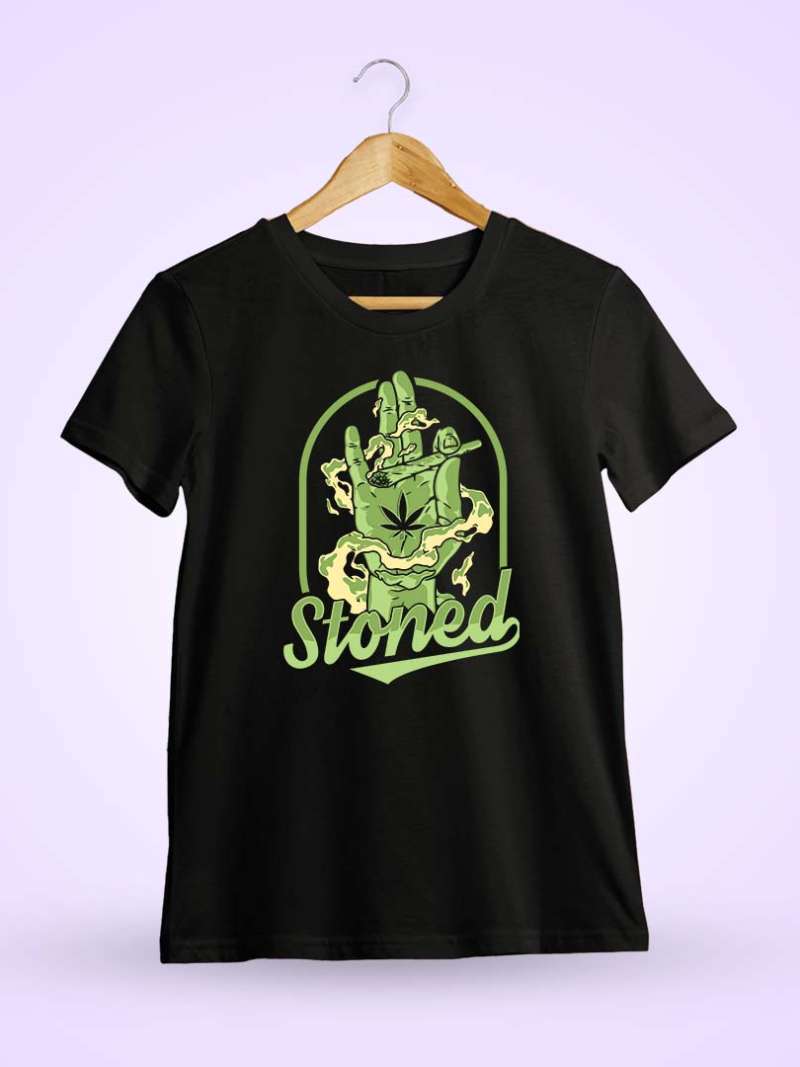 Stoned Black Joint T-Shirt