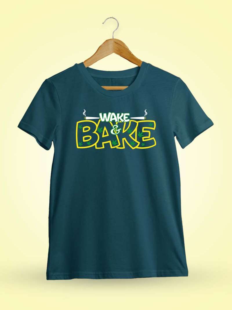 Wake And Bake Petrol Stoner T-Shirt