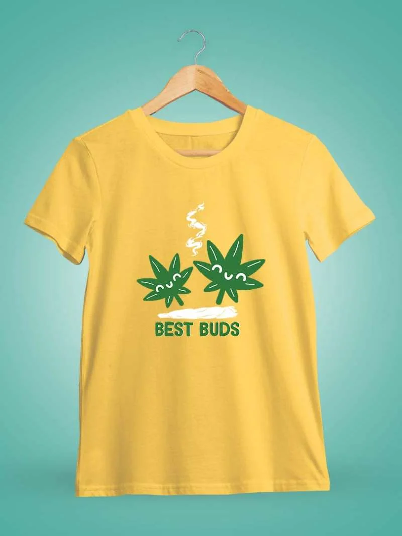 Best Buds Leaf Joint Yellow T-Shirt