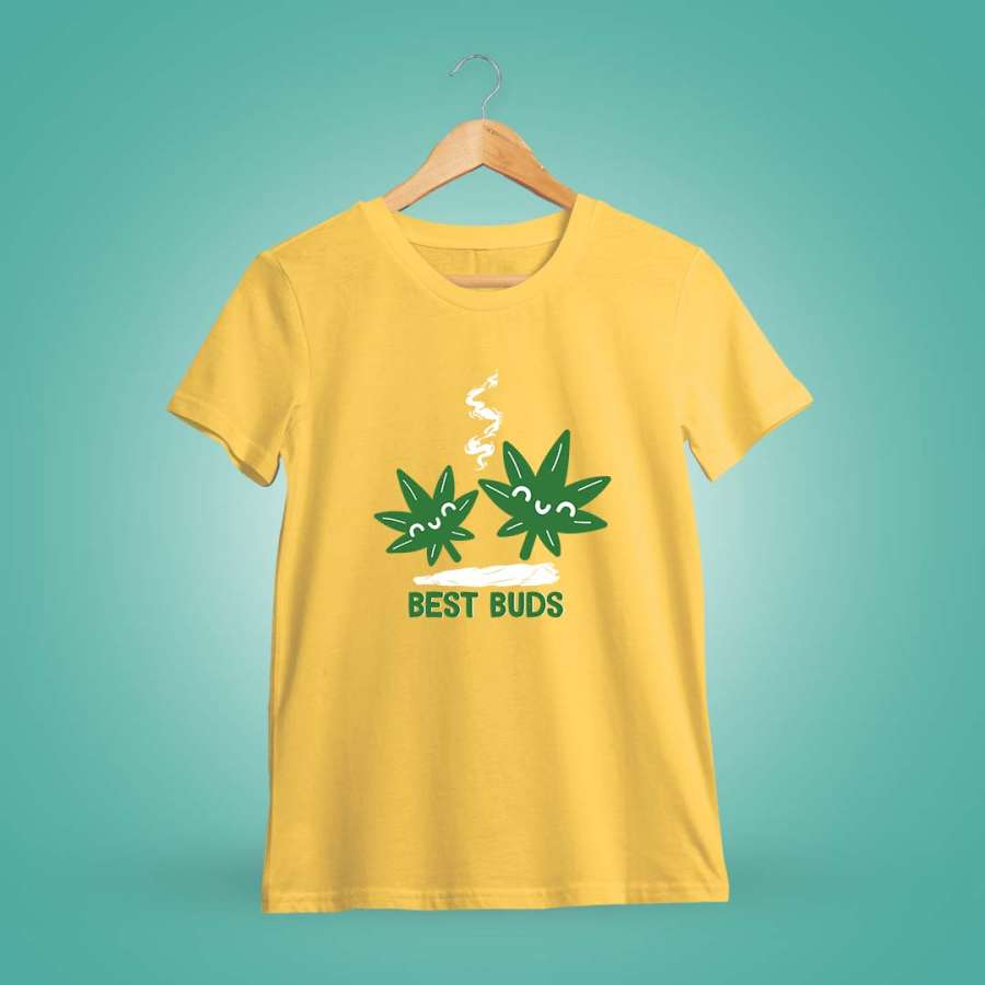 Best Buds Leaf Joint Yellow T-Shirt