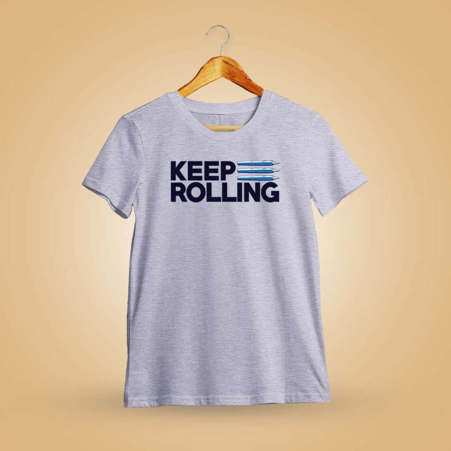Keep Rolling Grey Melange T-Shirt