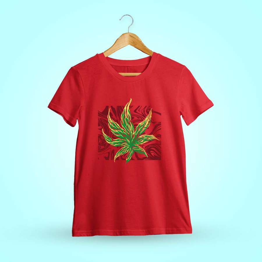 Psychedelic Weed Leaf T-shirt