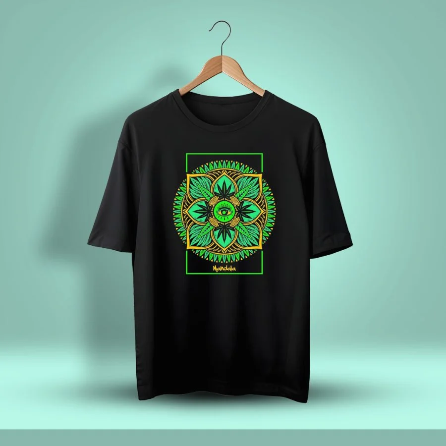 Mandala Psychedelic Oversized T-Shirt